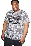 CLOCKHOUSE Herren T-Shirt Rundhalsausschnitt Baumwolle Batik weiß 6XL