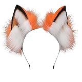 VIGVAN Handgemachte Wolf Fuchs Ohren Cosplay Kopf Zubehör Kawaii...
