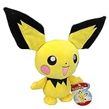 Pokémon PKW0553 - 20cm Plüsch - Pichu, offizielles Plüsch