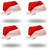 Gxhong Weihnachtsmütze, Weihnachtsmann Mütze Rot, Weihnachtsmütze...