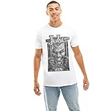 Cotton Soul DC Comics Joker Behind Bars Herren-T-Shirt, Weiß, weiß,...
