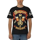 Herren Sabaton Tshirt Kurzarm T-Shirt mit Rundhals Sport Tees Shirts...