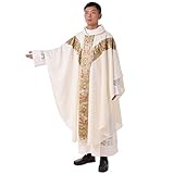 BLESSUME Priester Messgewand Kirche Vater Masse Pastor Stickerei Robe...