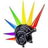 Widmann 01459 - Aufblasbarer Helm, mit Spikes, 90 cm, Zubehör,...