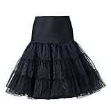 Boolavard 1950 26 Zoll Rockabilly Rock Petticoat Tutu Swing Rot...