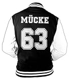 Herren College Jacke Mücke Buddy Movie Star Film, 63 Baseballjacke
