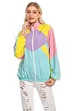 Seaehey 80er Jahre Jacke Trainingsjacke Damen Retro Trainingsanzug...
