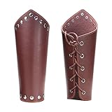 GORGECRAFT 2 STÜCKE Leder Gauntlet Armband Mittelalterliche Rüstung...