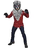 Amscan - Kinderkostüm Werwolf, Shirt, Latexmaske, Handschuhe,...