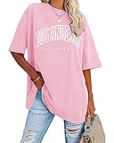 Tomwell Damen Los Angeles Brief T-Shirt Kurzarm Sport Sommer Rundhals...