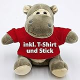 Kuscheltier Nilpferd Tanja 14cm - inklusive-T-Shirt und kostenloser...