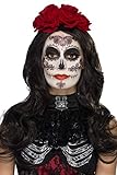 Halloween! Smiffys Tag der Toten Glamour-Make-up-Kit, Aqua,Schwarz,...