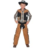 KarnevalsTeufel Kinderkostüm Texaner Hose und Oberteil Cowboy (128)