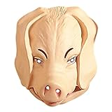 NET TOYS Schweinemaske Schweine Maske hautfarbend Schweinsmaske...