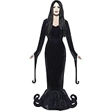 Damen Morticia Addams Family, Gothic, Halloween-Kostüm