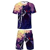 ZOSUO My Hero Academia Herren T-Shirt Kurze Hose Set Unisex Anime 3D...