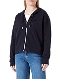 Tommy Hilfiger Damen Hoodie mit Reißverschluss 1985 Terry Zipper,...