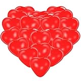 Premium Herzluftballons Rot 50 Stück • XL Größe 30cm • Die...