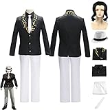 Demon Slayer Kibutsuji Muzan Cosplay Kostüm Outfit Full Set Anime...