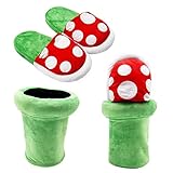 Hislovy Piranha Plants Cannibal Blume Stil Plüsch Hausschuhe Loafer...