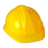 NET TOYS Bauhelm Bauarbeiter Helm gelb Bauarbeiterhelm Baumeister...