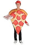 Amscan 8400049-55 - Kinderkostüm Pizza, Tunika mit Mütze,...