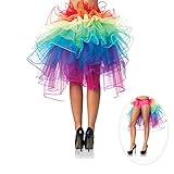 Uonlytech Frauen Regenbogen Tutu Rock Layered Tanzen Rüschen Tutu...