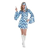 Amscan 847827-55 - Kostüm Disco Lady, Kleid und Stirnband, für...