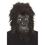 NET TOYS Affenmaske Maske Gorilla AFFE King Kong Fasching Gorillamaske...