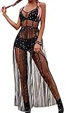 Loalirando Damen Mode Streetwear Transparent Kleid Party Clubwear...
