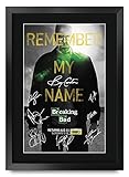 HWC Trading Breaking Bad A3 Gerahmte Signiert Gedruckt Autogramme Bild...