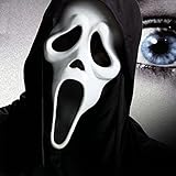 VORAE Halloween Ghostface Maske Geist Scream Maske Latex Adult Ghost...