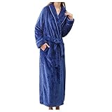 Stitch Bademantel Damen, mit Gürtel Taschen Frottee Bathrobe...