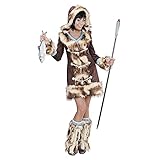 Widmann - Kostüm Aikaa Eskimo Girl, Kleid, Stulpen, Karneval,...