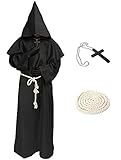Xinlong Halloween Mönch Robe Priester Kostüm Herren Cosplay...