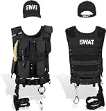 normani SWAT Einsatz Kostüm inkl. taktischer Weste mit Patch,...