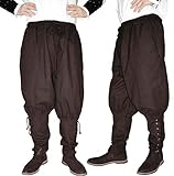 Maylynn Mittelalter Hose mit Taschen und Schnürung Wikinger Kelte,...