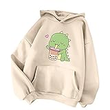 Qixiu Damen Sweatjacke Kapuzenpullover Langarm Langarm Sweatshirt...