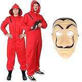 I LOVE FANCY DRESS LTD BANKRÄUBER KOSTÜM FÜR Erwachsene - ROTER...