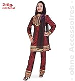 Mahima Kostüm Inderin Gr. 42 Oberteil mit Hose