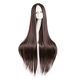 MapofBeauty 100cm/40 Zoll Mode Gerade Cosplay Lange Perücke (Dunkel...