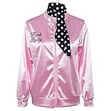 Nofonda Halloween Kostüm, Ladies Pink schicke Jacke 50er 60er 70er...