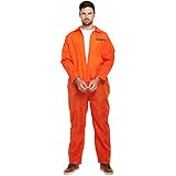 Prisoner Fancy Dress Costume (Orange)