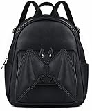 GEKMOR Mini Rucksack Bat Purse Gothic: Lederrucksack Goth Rucksack mit...