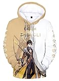 AMOMA Cosplay Anime Spiel Genshin Impact 3D Digital Hoodie Freizeit...