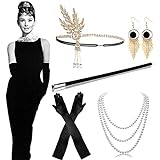 20er Jahre Accessoires Kostüm Damen Flapper Set, 1920er accessoires...