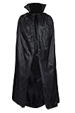 Schwarzer Umhang – Vampirumhang Halloween-Kostüme für Erwachsene...