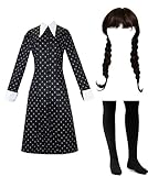 Wednesday Addams Kostüm Kleid Damen Mädchen Karnival Kosplay...