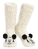 Disney Mickey Minnie Winter Socken, Kuschelsocken Damen Mädchen Warm...