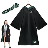 DRTYNA Zauberer-Umhang und Krawatte, Magier Robe,...